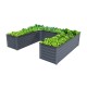 17'' Tall Rectangle Large U Shaped Raised Garden Bed