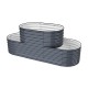 32'' Tall Double Terraced Metal Raised Garden Beds