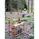 Dynamic Acacia Potting Bench with Soil Reservoir