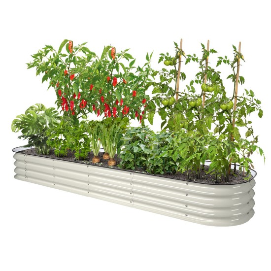 11'' Tall 8x2 Metal Raised Garden Beds (9 in 1)