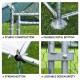【Home&Garden】Extra Large Metal Chicken Coop Walkin Poultry Cage Rabbits Habitat Cage(19.6'Lx9.8'Wx6.5'H)
