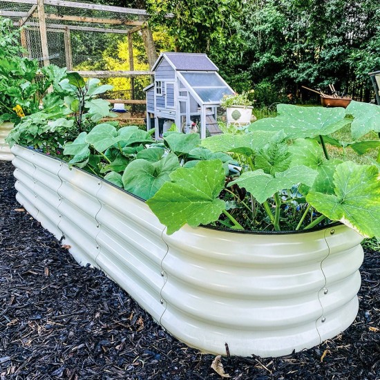 12-in-1 Modular Metal Raised Garden Bed"