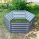 17"Tall 3.5'x4' Hexagon Metal Raised Garden Beds