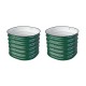 17'' Tall 24'' Round Metal Raised Garden Beds twin Pack