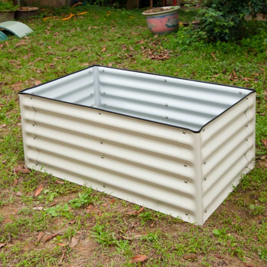 17"Tall 3.5x2 Rectangle Metal Raised Garden Beds