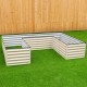17'' Tall Rectangle Large U Shaped Raised Garden Bed