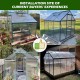 【Home&Garden】6x8 Hobby Greenhouse, Polycarbonate Aluminum Green House with Window, Heavy Duty Greenhouses Kit