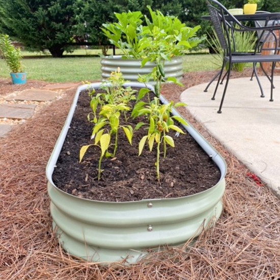 11'' Tall 6.5'x2' Metal Raised Garden Beds (6 in 1)