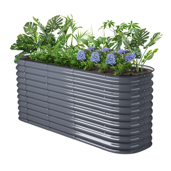 32'' Tall 6.5'x2' Metal Raised Garden Beds (6 in 1)