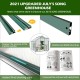 【Home&Garden】6x8 Hobby Greenhouse, Polycarbonate Aluminum Green House with Window, Heavy Duty Greenhouses Kit