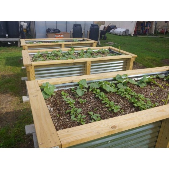 Vegeta Corrugated Metal Raised Garden Bed