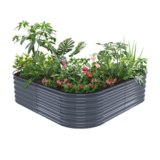 17" Tall Heart-shaped Metal Raised Garden Beds