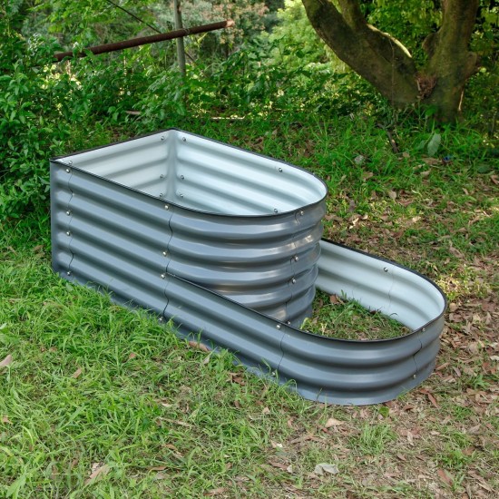 17'' Tall Tiered Metal Raised Garden Beds