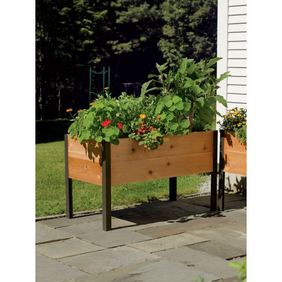 "EcoGrow Self-Watering Elevated Garden Bed with Clever Arch"