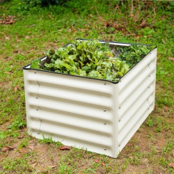 17" Tall Square Metal Raised Garden Beds - Twin Pack