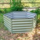 17"Tall 3.5'x4' Hexagon Metal Raised Garden Beds