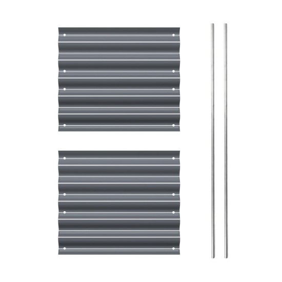 Side Panels To Extend 17"/32" Tall Metal Raised Garden Beds -2 Pics