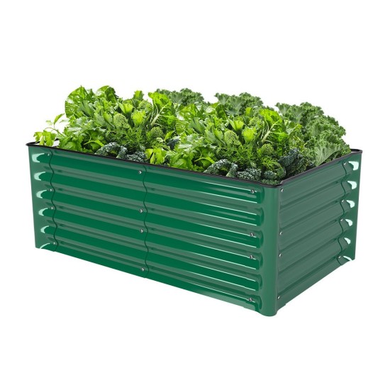 17"Tall 3.5x2 Rectangle Metal Raised Garden Beds