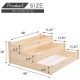 3-Tier 4x4ft Wooden Raised Garden Bed Planter Box Kit for Outdoor Gardening, 48
