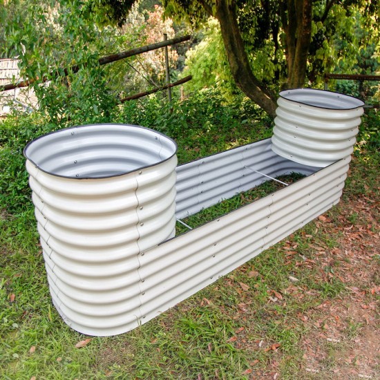 32'' Tall Castle Metal Raised Garden Beds