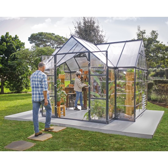 【Home&Garden】Four Season Chalet, 12 x 8 x 9, Charcoal Gray