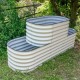 32'' Tall Double Terraced Metal Raised Garden Beds