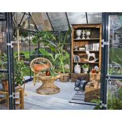 【Home&Garden】Four Season Chalet, 12 x 8 x 9, Charcoal Gray