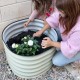 17'' Tall 24'' Round Metal Raised Garden Beds twin Pack